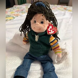 Vintage TY Beanie Boppers Plush Doll Spunky Sammie